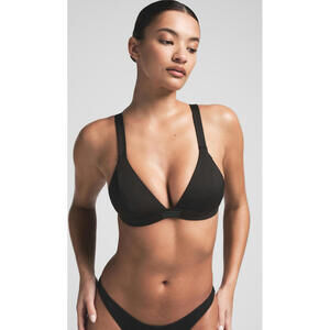 NWOT Skims Signature Skim Fixed Triangle Bikini Top Color ONYX Size S